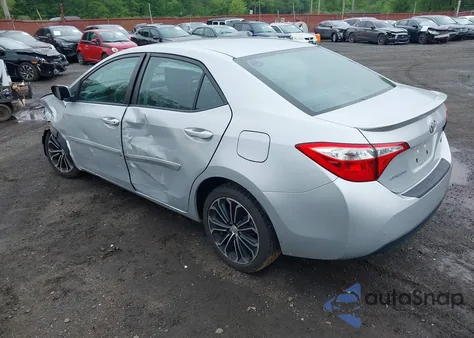 2015 Toyota Corolla S Plus из США, поврежденный, VIN 2T1BURHE1FC313963